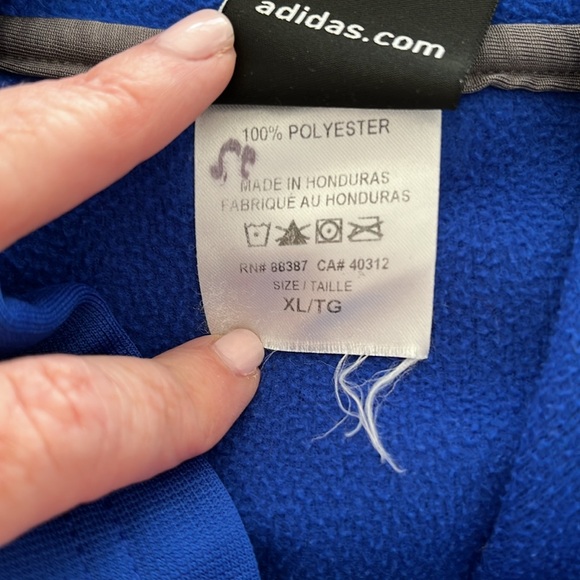 Men’s adidas hoodie. 100% polyester size XL - Picture 4 of 4